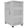 Tournament 6-Shelf 1-Door 3-Drawer 2-piece Kitchen Set, Kitchen Island and Kitchen Cart White and Light Oak