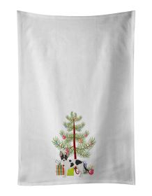 NEW Jackhuahua Christmas Tree Kitchen Towel Set of 2 White Dish Towels Decorative Bathroom Hand towel for Hand, Face, Hair, Yoga, Tea, Dishcloth, 19 X
