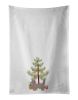NEW Doxiepoo Christmas Tree Kitchen Towel Set of 2 White Dish Towels Decorative Bathroom Hand towel for Hand, Face, Hair, Yoga, Tea, Dishcloth, 19 X 2