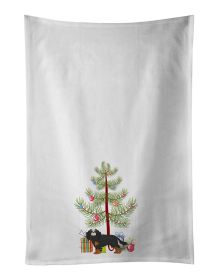 NEW Cavalier King Charles Spaniel Christmas Tree Kitchen Towel Set of 2 White Dish Towels Decorative Bathroom Hand towel for Hand, Face, Hair, Yoga, T