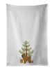 NEW Tan Affenpinscher Christmas Tree Kitchen Towel Set of 2 White Dish Towels Decorative Bathroom Hand towel for Hand, Face, Hair, Yoga, Tea, Dishclot
