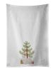 NEW White Lhasa Apso Christmas Tree Kitchen Towel Set of 2 White Dish Towels Decorative Bathroom Hand towel for Hand, Face, Hair, Yoga, Tea, Dishcloth