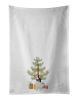 NEW Black and White French Bulldog Christmas Tree Kitchen Towel Set of 2 White Dish Towels Decorative Bathroom Hand towel for Hand, Face, Hair, Yoga,