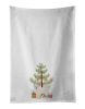 NEW Italian Spitz Christmas Tree Kitchen Towel Set of 2 White Dish Towels Decorative Bathroom Hand towel for Hand, Face, Hair, Yoga, Tea, Dishcloth, 1