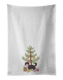 NEW Aussiedoodle #1 Christmas Tree Kitchen Towel Set of 2 White Dish Towels Decorative Bathroom Hand towel for Hand, Face, Hair, Yoga, Tea, Dishcloth,