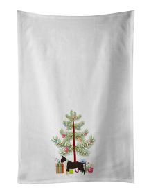 NEW American Staffordshire Terrier Christmas Tree Kitchen Towel Set of 2 White Dish Towels Decorative Bathroom Hand towel for Hand, Face, Hair, Yoga,