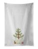 NEW Spitz Christmas Tree Kitchen Towel Set of 2 White Dish Towels Decorative Bathroom Hand towel for Hand, Face, Hair, Yoga, Tea, Dishcloth, 19 X 28",
