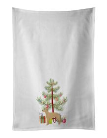 NEW German Sheprador #1 Christmas Tree Kitchen Towel Set of 2 White Dish Towels Decorative Bathroom Hand towel for Hand, Face, Hair, Yoga, Tea, Dishcl