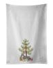 NEW Havapoo #2 Christmas Tree Kitchen Towel Set of 2 White Dish Towels Decorative Bathroom Hand towel for Hand, Face, Hair, Yoga, Tea, Dishcloth, 19 X