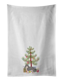 NEW Havapoo #2 Christmas Tree Kitchen Towel Set of 2 White Dish Towels Decorative Bathroom Hand towel for Hand, Face, Hair, Yoga, Tea, Dishcloth, 19 X