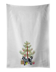 NEW Aussiedoodle #2 Christmas Tree Kitchen Towel Set of 2 White Dish Towels Decorative Bathroom Hand towel for Hand, Face, Hair, Yoga, Tea, Dishcloth,