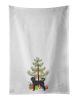 NEW Black Labradoodle Christmas Tree Kitchen Towel Set of 2 White Dish Towels Decorative Bathroom Hand towel for Hand, Face, Hair, Yoga, Tea, Dishclot