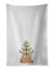 NEW Tan Lhasa Apso Christmas Tree Kitchen Towel Set of 2 White Dish Towels Decorative Bathroom Hand towel for Hand, Face, Hair, Yoga, Tea, Dishcloth,