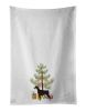 NEW Doberman Pinscher Christmas Tree Kitchen Towel Set of 2 White Dish Towels Decorative Bathroom Hand towel for Hand, Face, Hair, Yoga, Tea, Dishclot