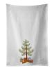 NEW Ruby Cavalier King Charles Spaniel Christmas Tree Kitchen Towel Set of 2 White Dish Towels Decorative Bathroom Hand towel for Hand, Face, Hair, Yo