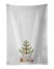 NEW Japanese Spitz Christmas Tree Kitchen Towel Set of 2 White Dish Towels Decorative Bathroom Hand towel for Hand, Face, Hair, Yoga, Tea, Dishcloth,
