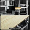 5 Tier Rolling Cart with Storage Baskets, Metal Kitchen Cart Utility Carts with Wheels
