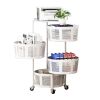 Household Storage Shelf Organizer Rotatable Bathroom 3-layer Multi-layer Bedroom 3-5 Layers Movable Kitchen Organizers